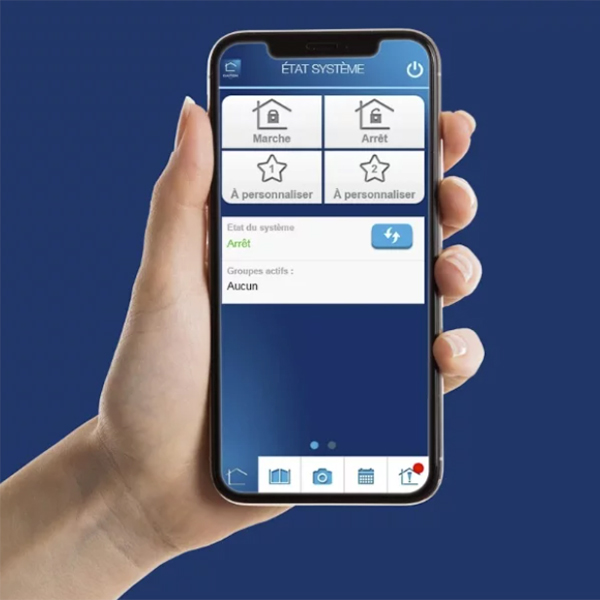 Sécurité de bien à distance sur portable